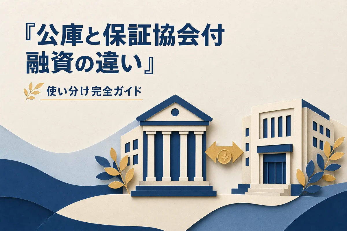 公庫と保証協会付融資の違い — 使い分け完全ガイド