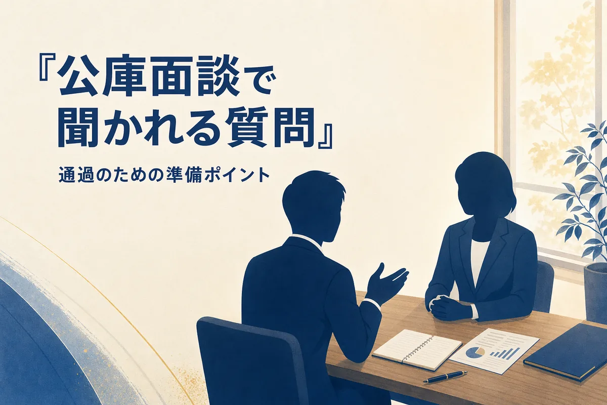 公庫面談で聞かれる質問 — 通過のための準備ポイント